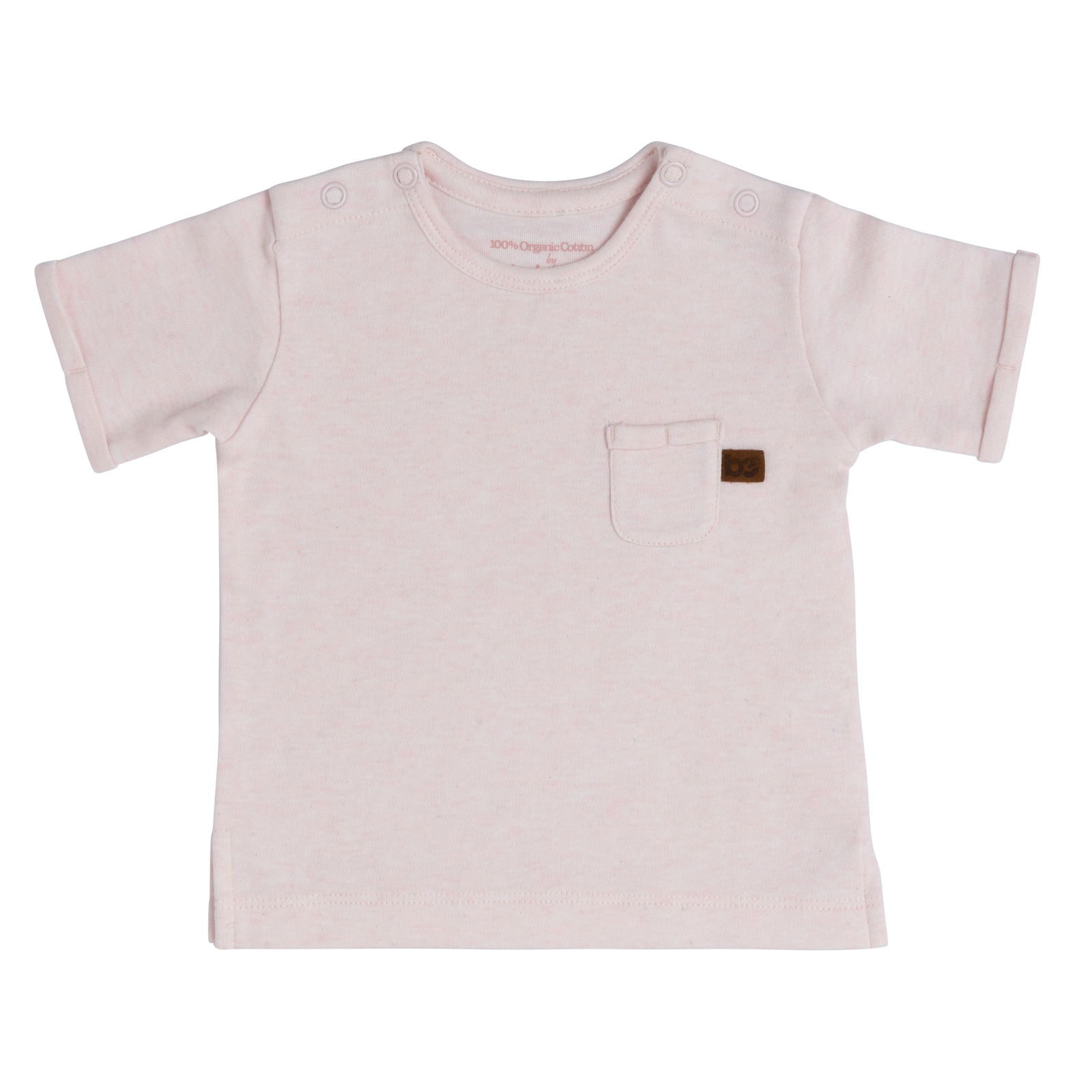 T-Shirt Melange Klassisch Rosa - 68 Ab Werk
