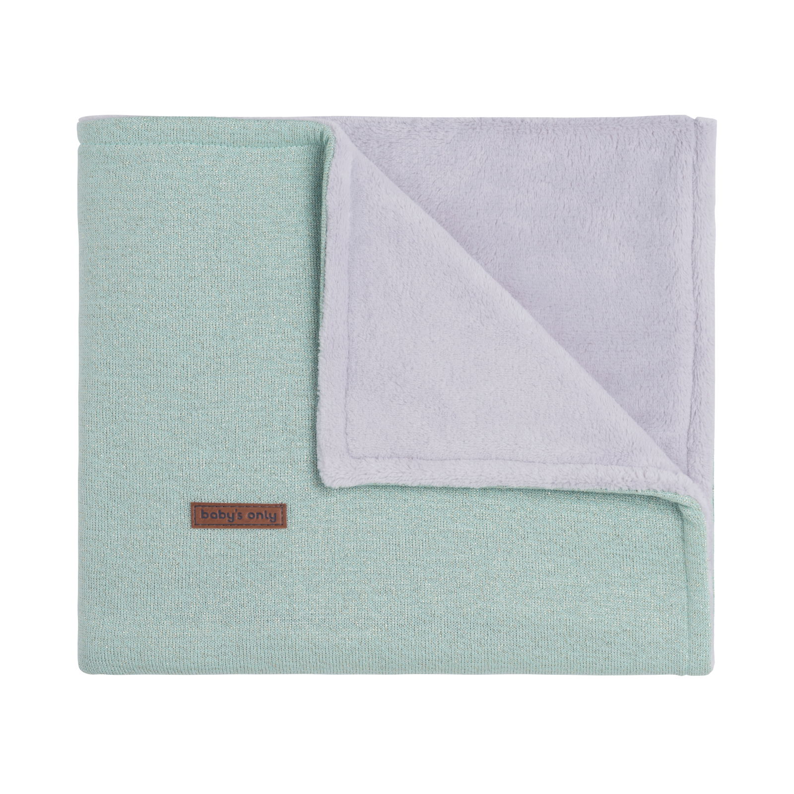 Jetzt Kaufen Babydecke Teddyfutter Sparkle Gold-Mint Melee