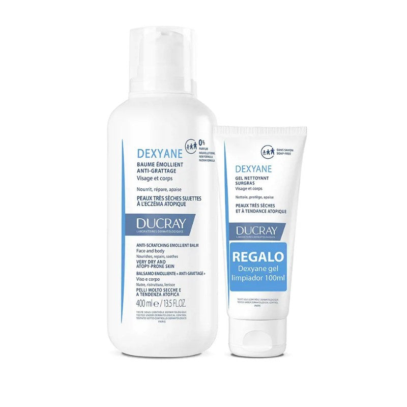 Zertifiziert DEXYANE Balsam 400 ml + Dexyane Reinigungsgel 100 ml als GESCHENK - DUCRAY