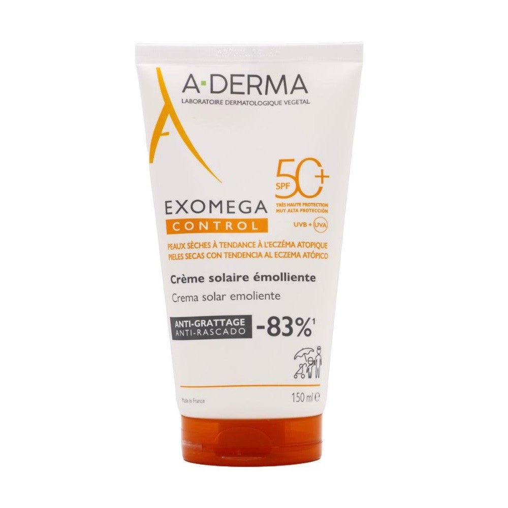 A-DERMA Exomega Control Sonnencreme Emollient SPF50+ 150 ml Kostenloser Versand