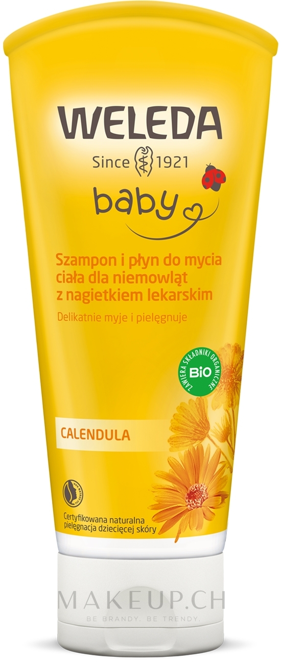 02jbi5b8ctg7-139617 Shampoo und Duschgel mit Ringelblume für Babys und Kinder Weleda Calendula Waschlotion & Shampoo Top-Seller