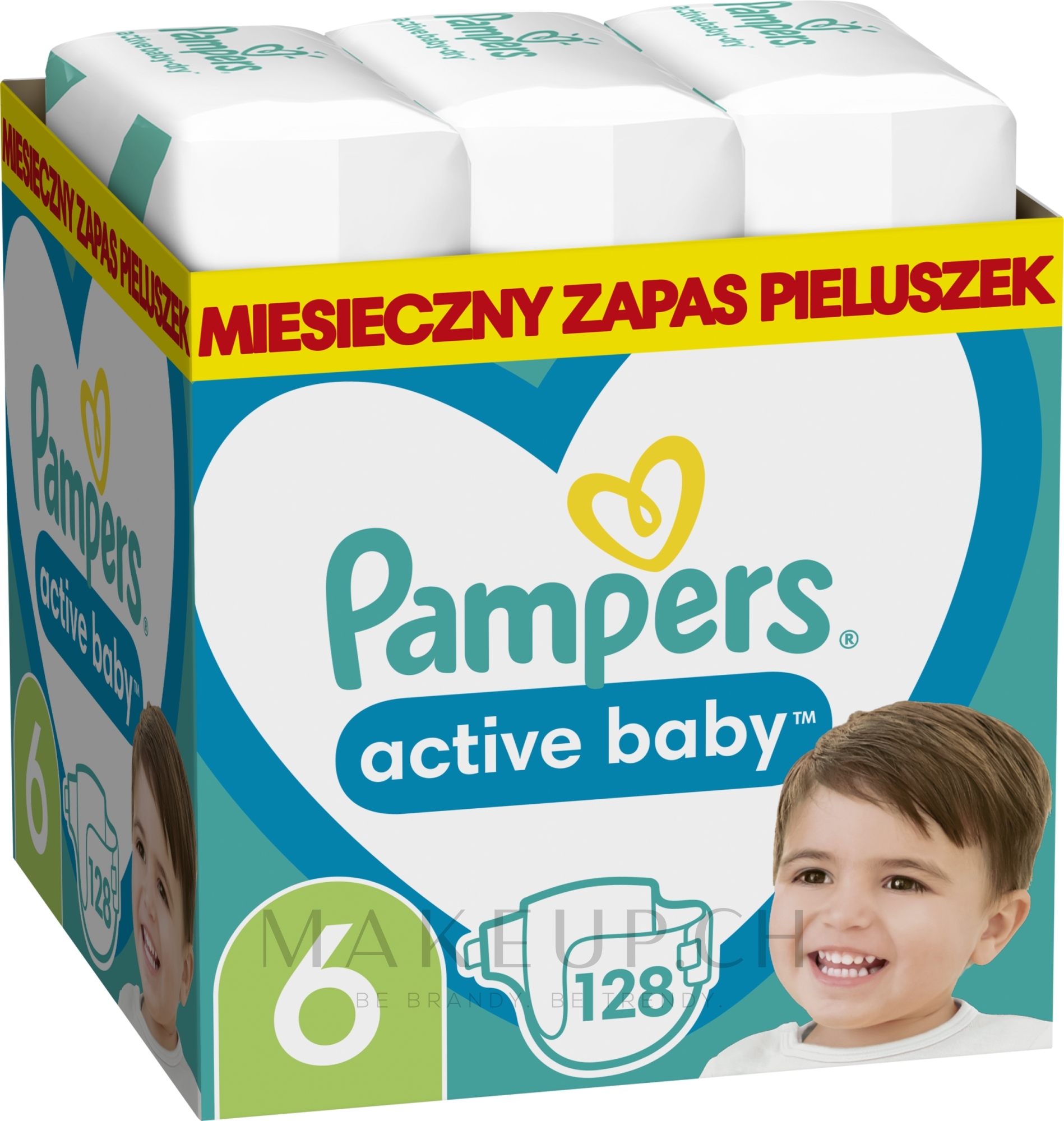 iv7nhgzkajws-139757 Windeln Active Baby Größe 6 13-18 kg 128 St. Pampers Sichere Zahlung