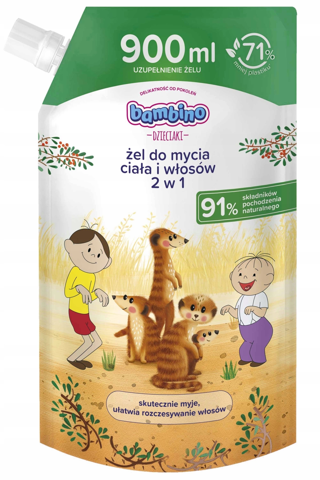 2-in-1 Duschgel für Körper und Haare   Bambino (refill) Top-Angebot
