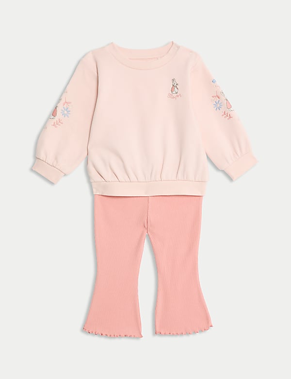 SD_04_T78_2219C_C8_X_EC_90-51715 2-teiliges Outfit mit hohem Baumwollanteil und Peter Rabbit™-Motiv (0–3 J.) Abverkauf