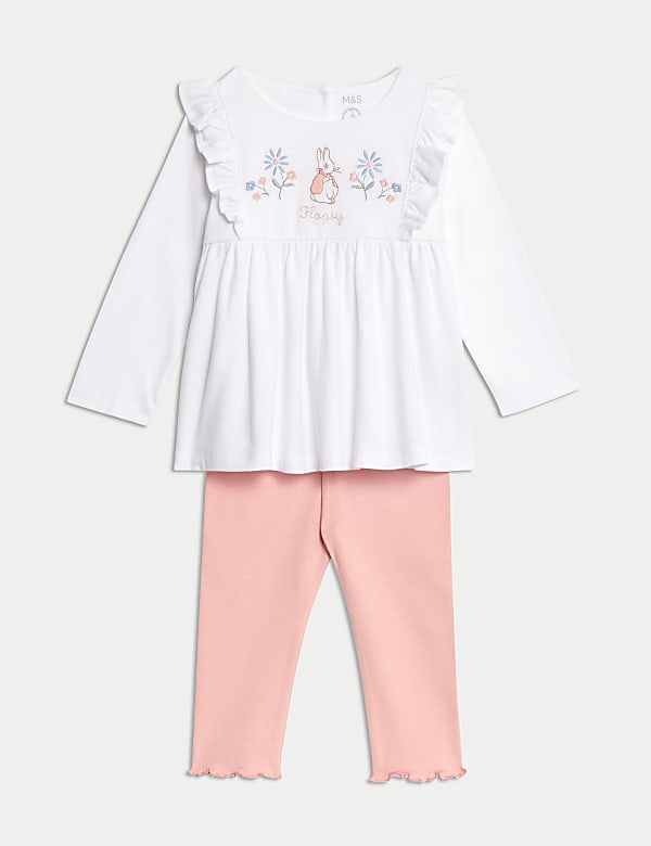 SD_04_T78_2519C_Z4_X_EC_90-52045 2-teiliges Outfit mit hohem Baumwollanteil und Peter Rabbit™-Motiv (0–3 J.) Großhandel