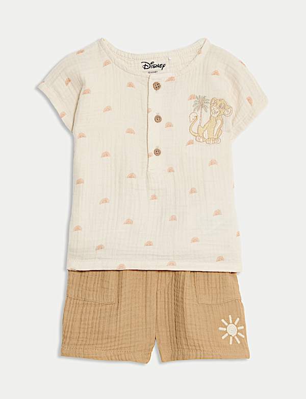 SD_04_T78_4232C_NU_X_EC_90-48727 2-tlg. -Outfit aus reiner Baumwolle mit The Lion King™ Motiv (0–3 J.) Gratis Versand