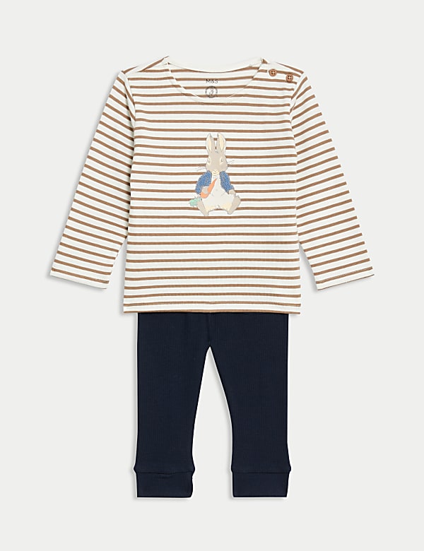 SD_04_T78_4514C_N4_X_EC_90-50349 2-teiliges Outfit mit hohem Baumwollanteil und Peter Rabbit™-Motiv (0–3 J.) Bestseller