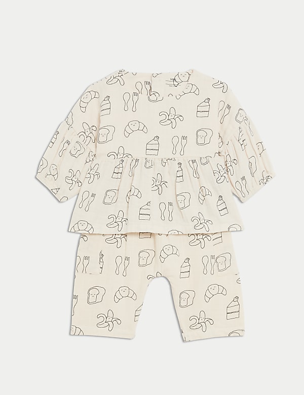 SD_04_T78_6029T_K0_X_EC_90-51562 2-teiliges Outfit aus reiner Baumwolle mit Musterprint (0–3J.) Kostenfreie Lieferung
