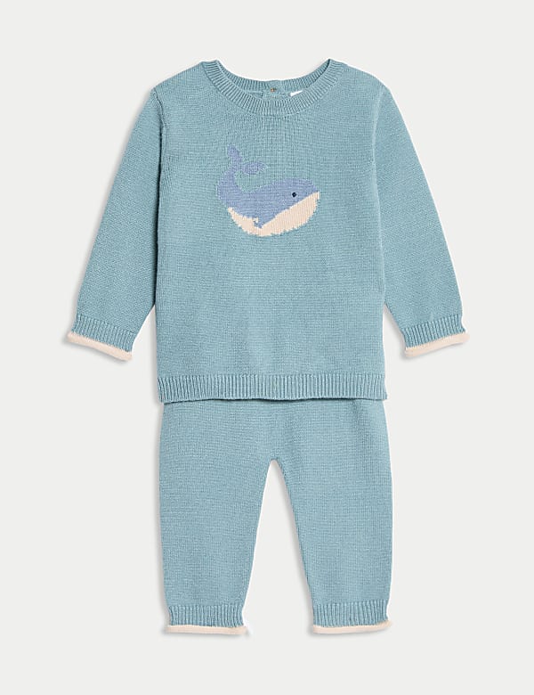 SD_04_T92_4651N_E4_X_EC_90-49568 2-tlg. Strick-Outfit mit Walmotiv (3,2kg – 1Jahr) Markenprodukt