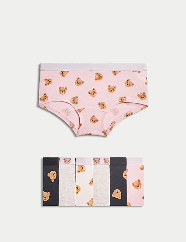 SD_04_T71_2019D_ZZ_X_EC_0-52582 7er-Pack Baumwoll-Shorts mit Stretch mit Spencer Bear™-Motiv (5–16 Jahre) Kostenfreie Lieferung