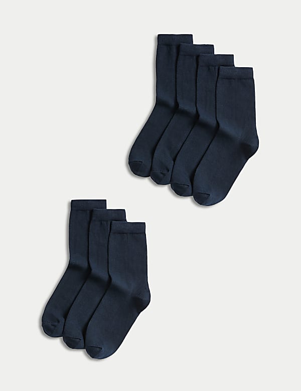 SD_04_T71_2028S_F0_X_EC_90-54190 7er-Pack knöchelhohe Schulsocken Sale