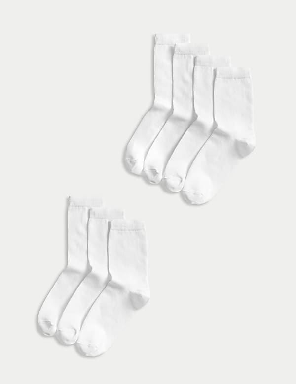 SD_04_T71_2029S_Z0_X_EC_90-55550 7er-Pack knöchelhohe Schulsocken Weltweiter Versand
