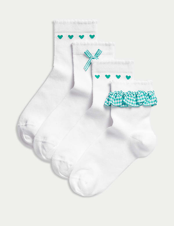 SD_04_T71_2090S_J4_X_EC_0-55533 4er-Pack Schulsocken mit hohem Baumwollanteil (22,5–40,5) Kracherpreis