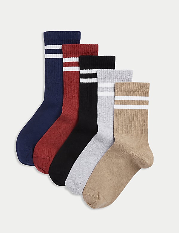 SD_04_T71_4806B_ZZ_X_EC_0-55309 5er-Pack Sportsocken mit hohem Baumwollanteil (22,5–40,5) Zertifiziert