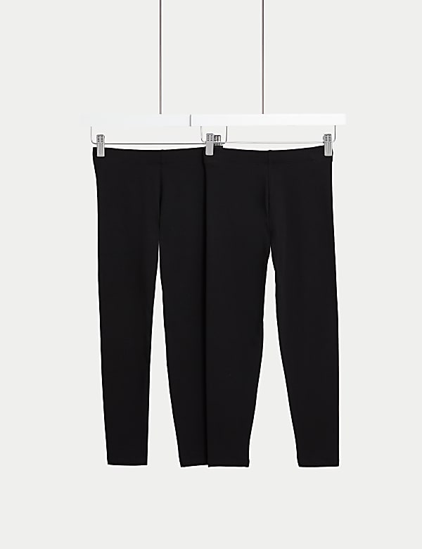 2er-Pack Leggings mit hohem Baumwollanteil (6–16 Jahre) Gratis Versand
