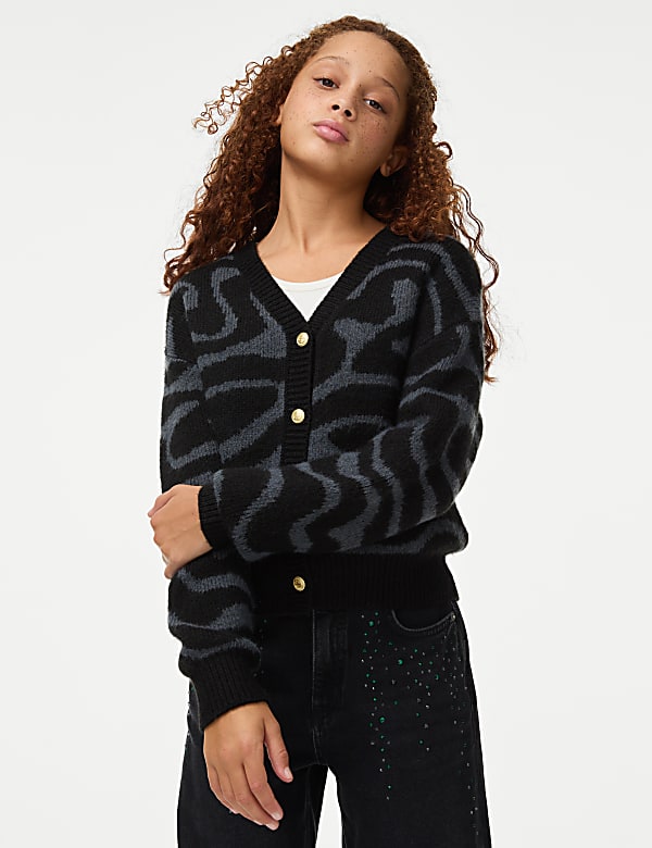 SD_04_T74_6073C_T4_X_EC_0-55345 Wicked™ Gemusterter Cardigan (6–16 Jahre) Heute Kaufen