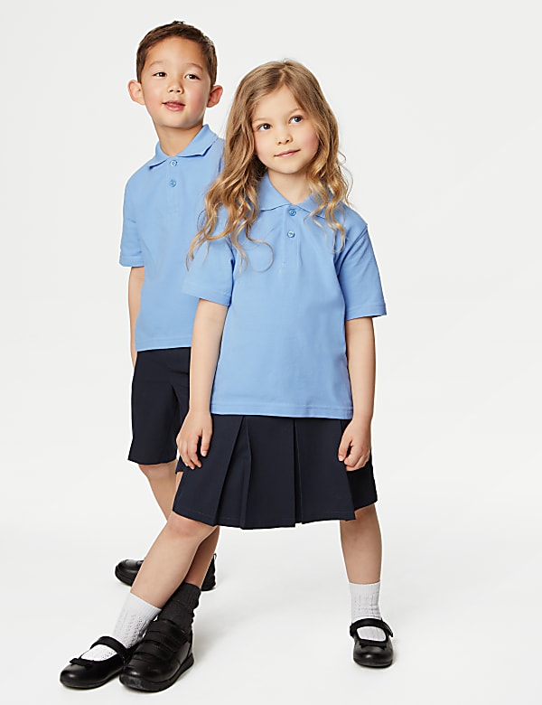 SD_04_T76_2036_E0_X_EC_0-51512 3er-Pack fleckenabweisende Unisex-Poloshirts für die Schule (2–18 J.) Preisreduziert