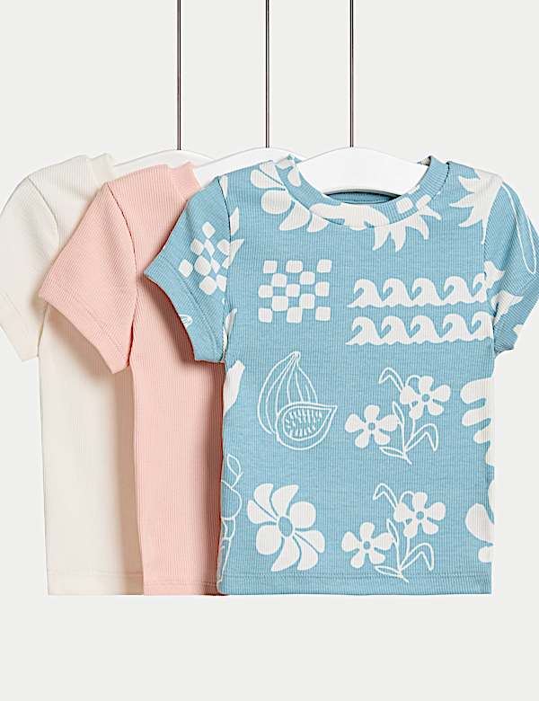 SD_04_T77_1400B_ZZ_X_EC_0-51055 3er-Pack T-Shirts mit hohem Baumwollanteil (2–8 J.) Highlight