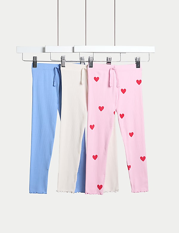 SD_04_T77_4063B_A4_X_EC_0-55266 3er-Pack gerippte Leggings mit hohem Baumwollanteil (2–8 Jahre) Garantierte Lieferung