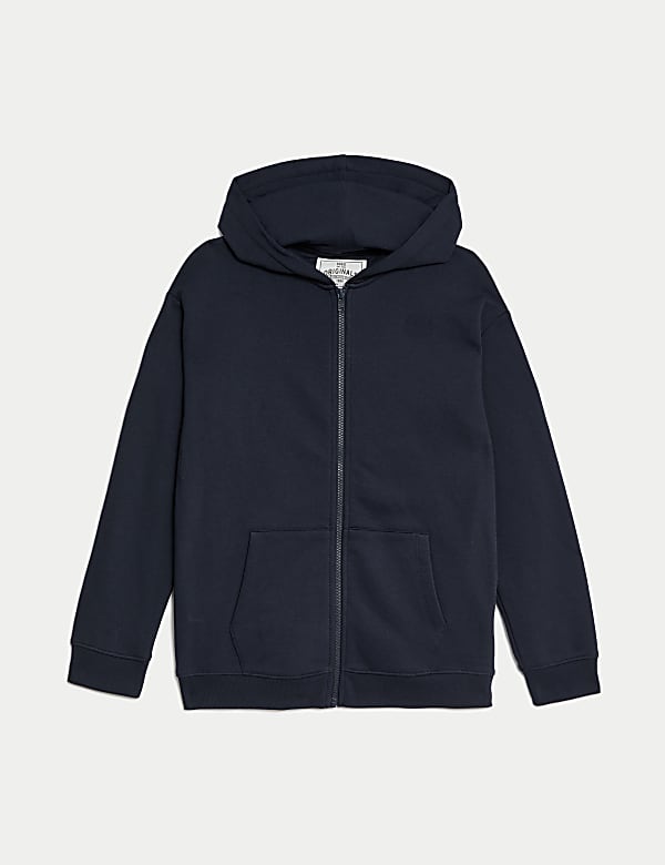 SD_04_T87_1413L_F0_X_EC_90-55362 Unisex-Hoodie mit hohem Baumwollanteil und durchgehendem Reißverschluss (6–16 J.) Jetzt Kaufen