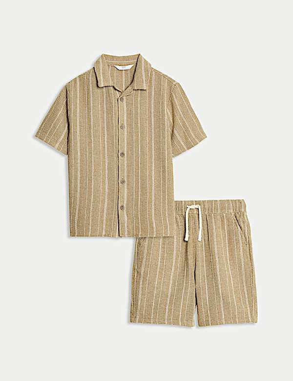 SD_04_T88_4315E_NU_X_EC_90-54318 2-tlg. Outfit bestehend aus Oberteil und Shorts aus reiner Baumwolle (2–8J.) Preiswert