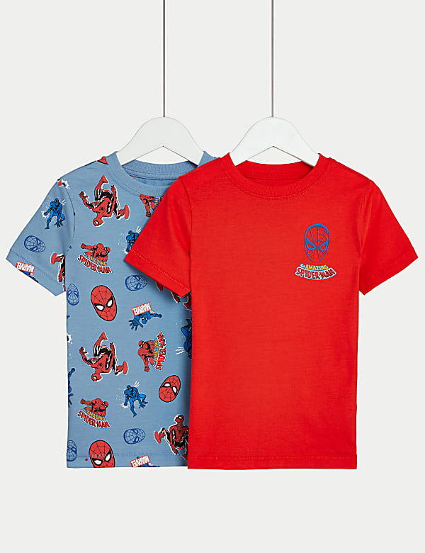 SD_04_T88_4802C_B4_X_EC_0-55092 2er-Pack T-Shirt aus reiner Baumwolle mit Spider-Man™-Motiv (2–8 J.) Angebot