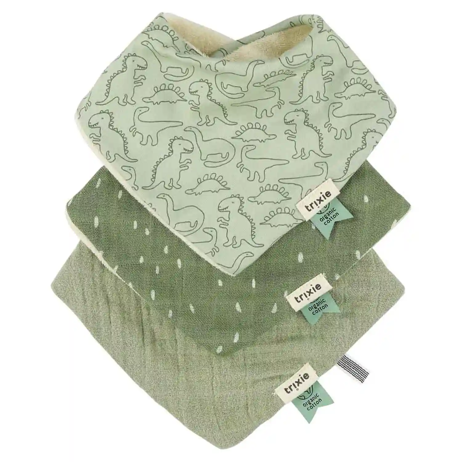 trixie-bandana-daring-dino-3er-58020 Trixie Bandana Lätzchen 3er Pack Markenprodukt