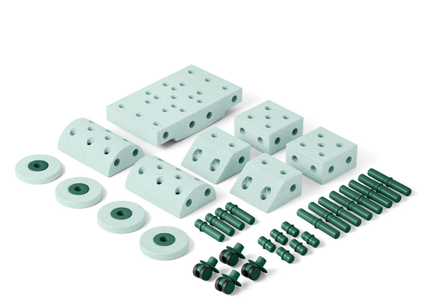 modu-dreamer-set-ocean-mint-forest-green-60873 MODU Dreamer Set Bauspielzeug Neue Kollektion
