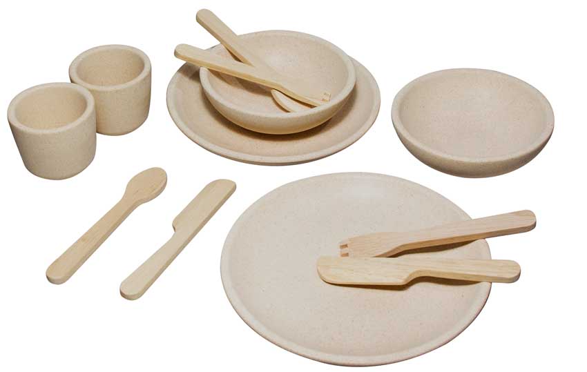 plantoys-geschirrset-fuer-spielkueche-61528 Direkt Vom Hersteller PlanToys Geschirrset für die Spielküche
