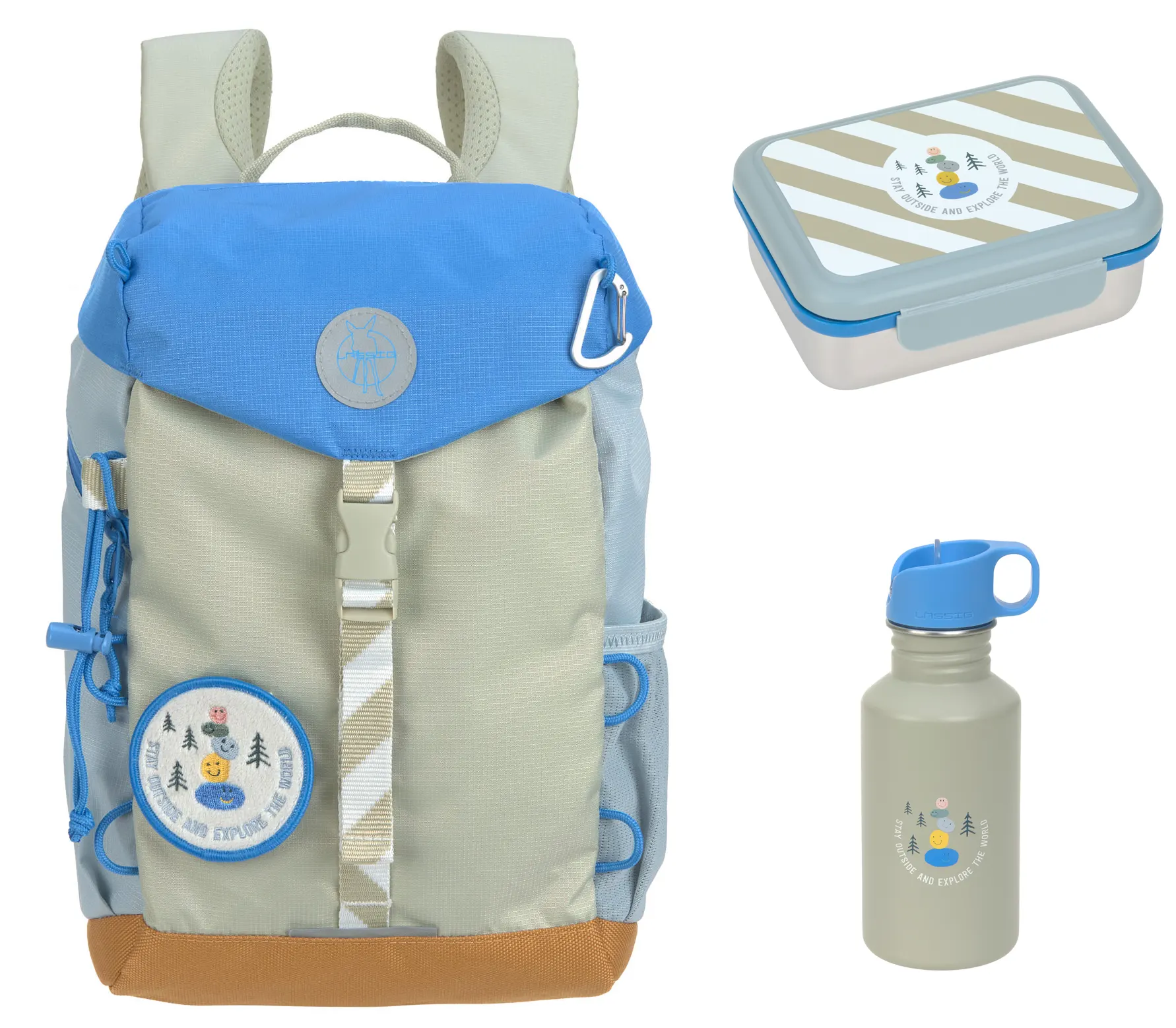 laessig-kinderrucksack-set-sunny-explorer-gruen-blau-58038 Lässig Kinderrucksack Sunny Explorer Set 3-teilig Aktuell