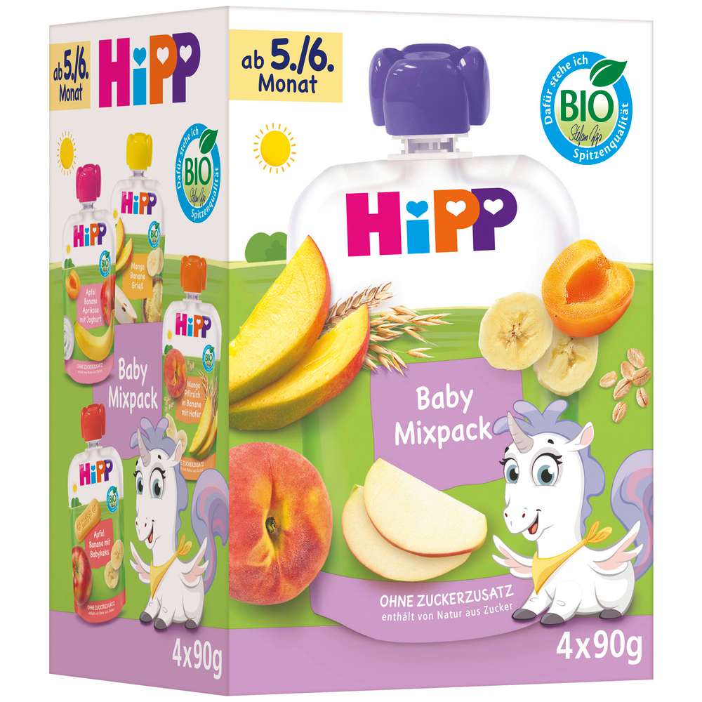 Bio Fruchtmus Quetschie, Mixpack Expressversand