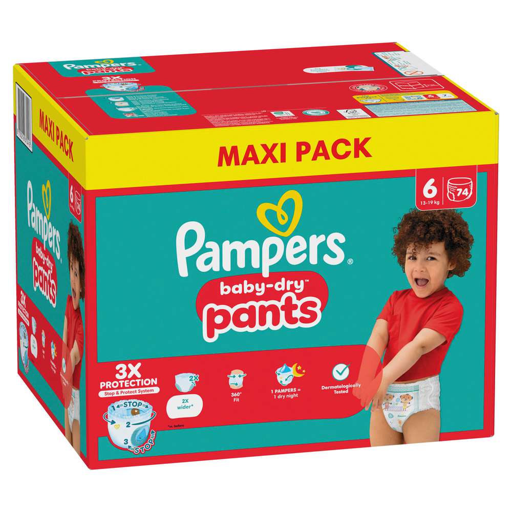 Garantierte Lieferung Baby Pants Baby Dry Gr.6 Extra Large 13-19 kg, XXL-Pack