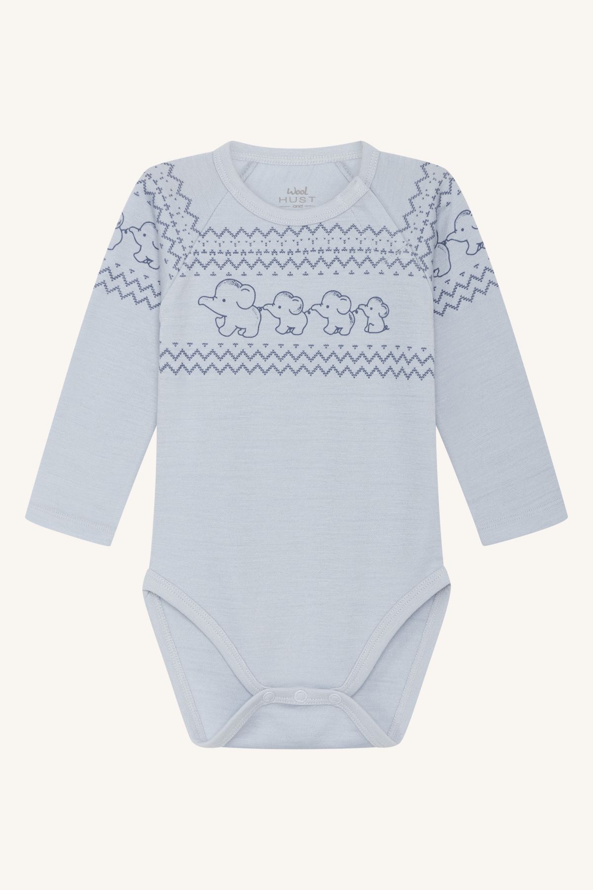 344-00196-38271-4112-jpg_509a1b1e7f037038-64752 Versand Am Gleichen Tag HUST & CLAIRE Langarm Body Bosti Wolle - Elefanten/Cloud blue