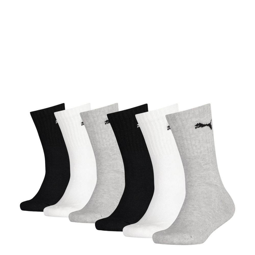 701219587-003_1-51232 Wochenendangebot PUMA Crew Sock 6P 6-Pack Grey White Black