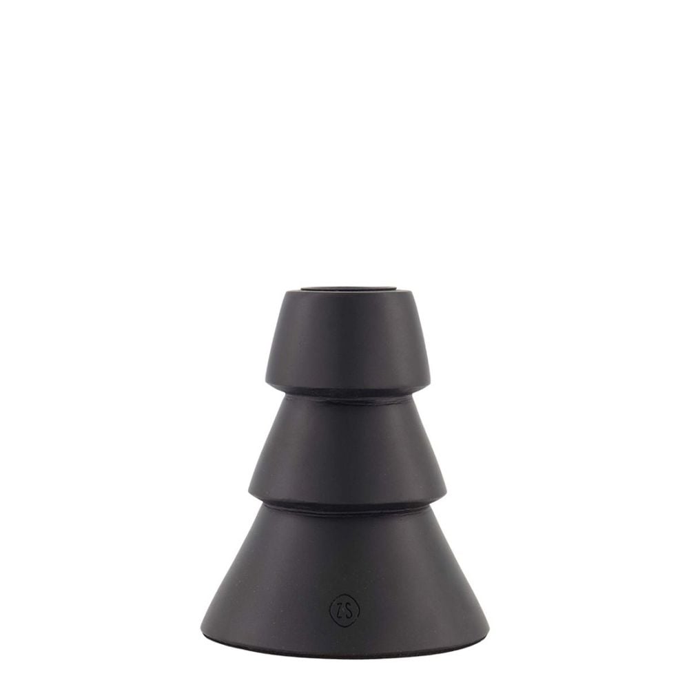 0502-127-1-55271 Zusss Houten Kandelaar Kerstboom M Zwart Top-Seller